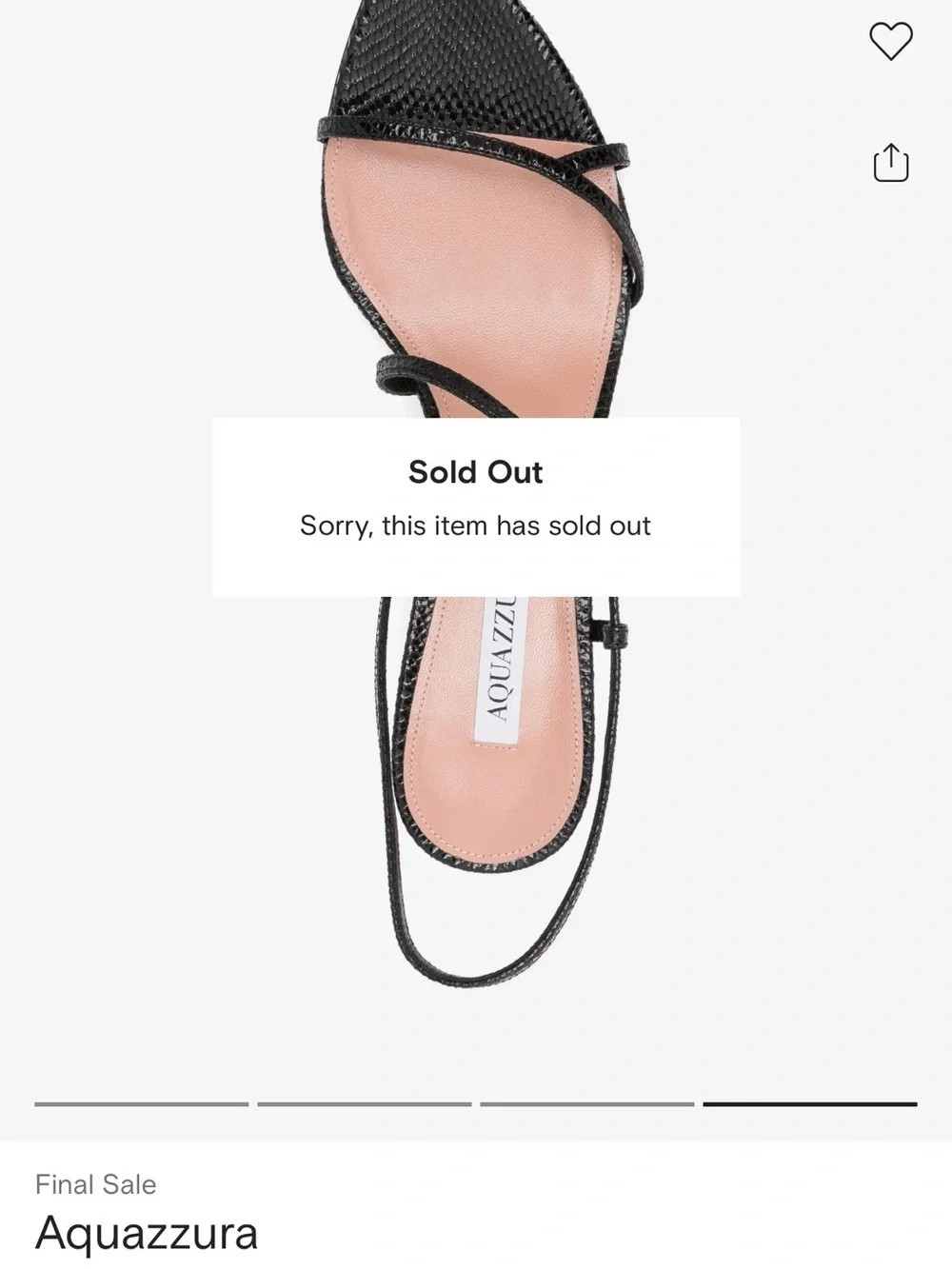 Aquazzura Black Textured Slingback Pointed Heels